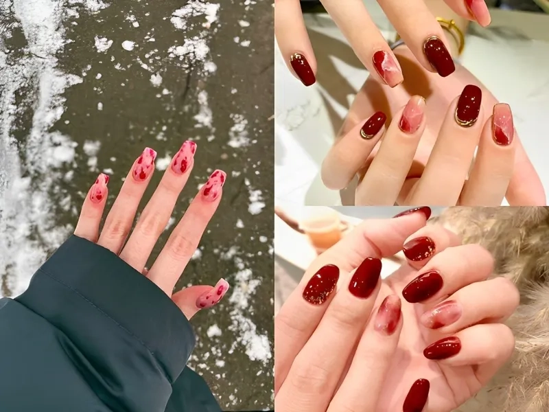 Loang vân đá nail mang lại hiệu ứng cực kỳ ấn tượng và thời thượng