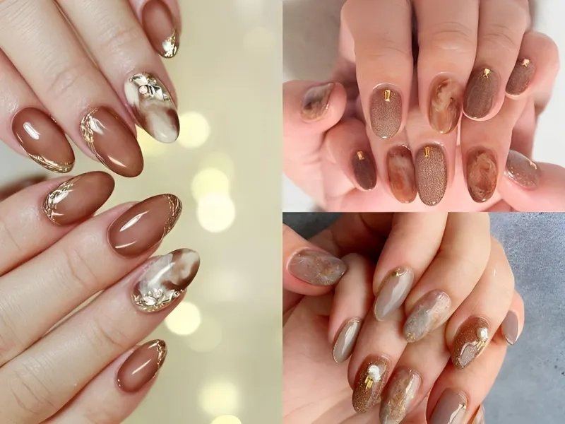 Làm nail vân đá giúp đôi tay bạn thêm phần sang trọng và quyến rũ