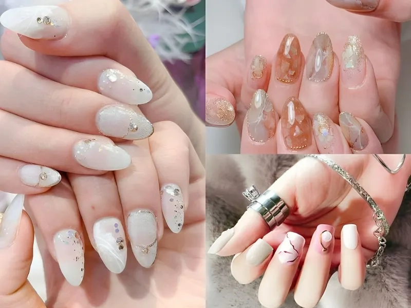 Mẫu nail vân đá là lựa chọn tuyệt vời cho phong cách làm đẹp tinh tế