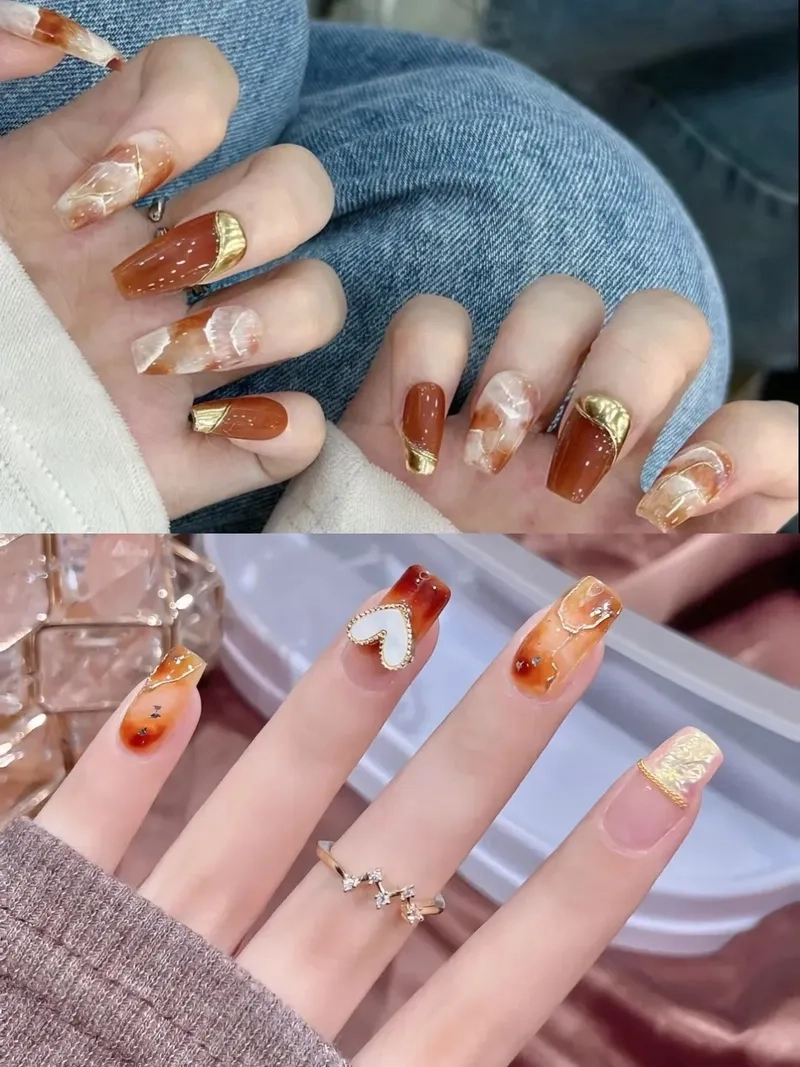 Vân đá nail luôn là lựa chọn yêu thích cho những ai yêu thích vẻ đẹp nghệ thuật