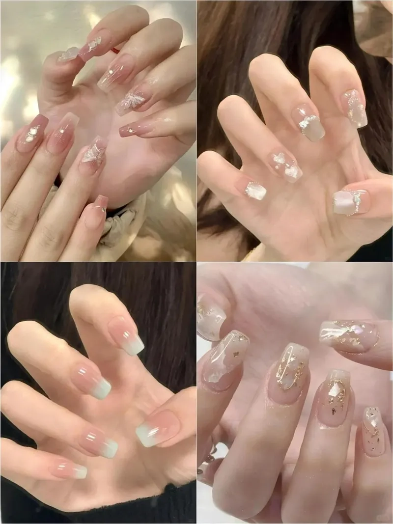 Đón đầu xu hướng với mẫu nail vuông ngắn đơn giản mà đẹp
