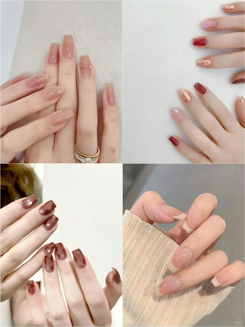 Phá cách với mẫu móng vuông ngắn đầy sáng tạo