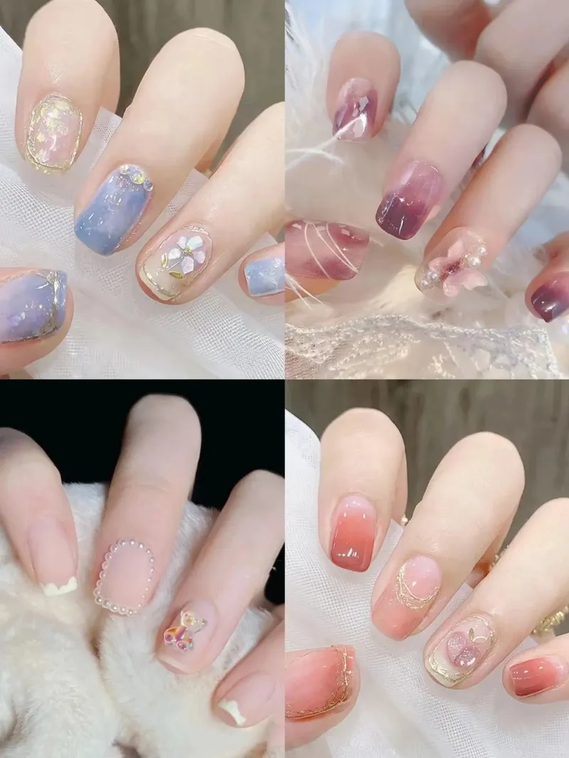 Mẹo chọn nail ngắn vuông giúp bạn nổi bật giữa đám đông