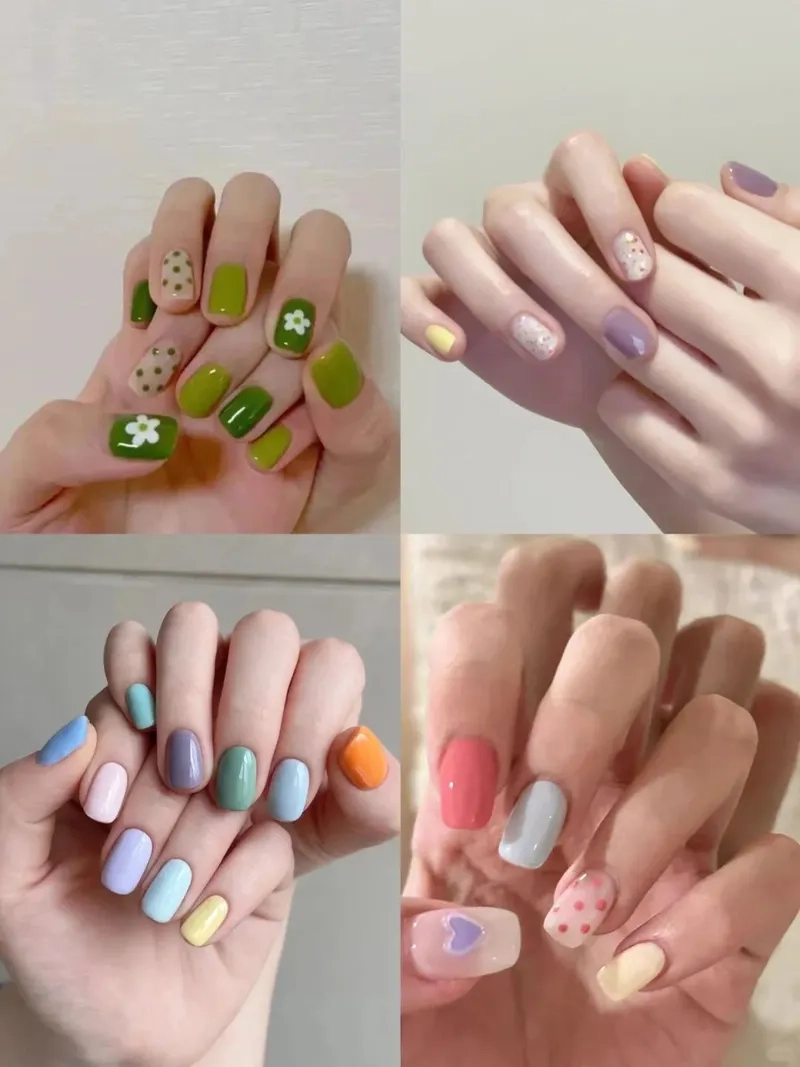 Mê mẩn với mẫu móng vuông đơn giản nhưng đầy thu hút