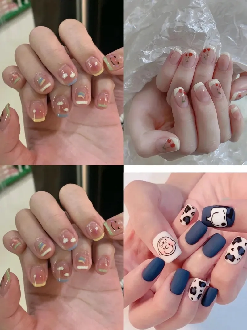 Tạo sự khác biệt với mẫu móng vuông đẹp nổi bật