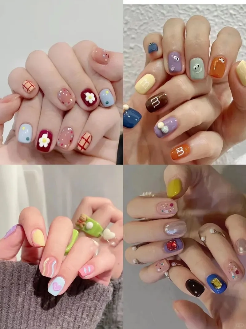 Bắt trọn xu hướng với mẫu nail dài vuông cực kỳ sang trọng