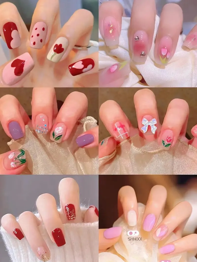 Tạo phong cách riêng biệt với mẫu nail đẹp móng vuông
