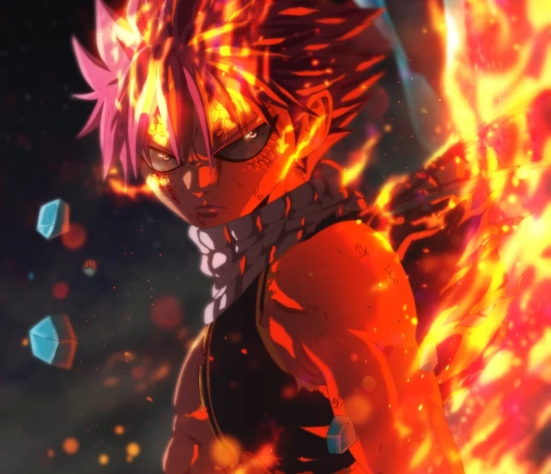 Natsu Dragneel 4K chất lượng cao thể hiện rõ sức mạnh rồng