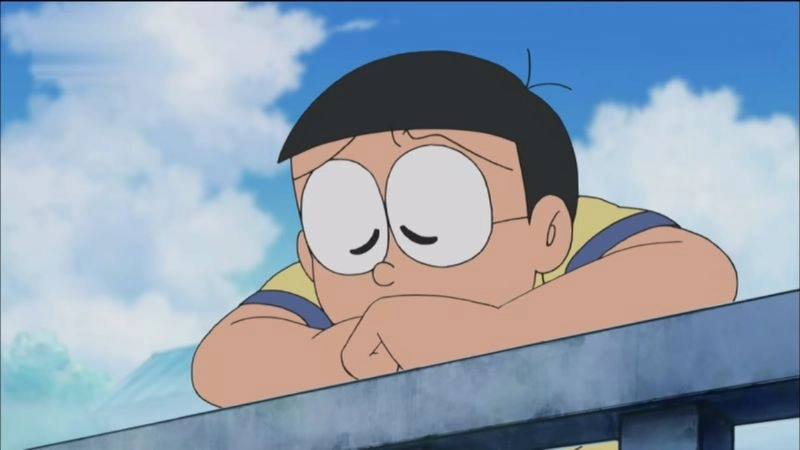 Hình ảnh Nobita cute khiến fan phải