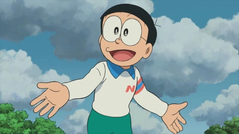 Hình Nobita ngầu thể hiện vẻ ngoài trưởng thành trong những khoảnh khắc đặc biệt