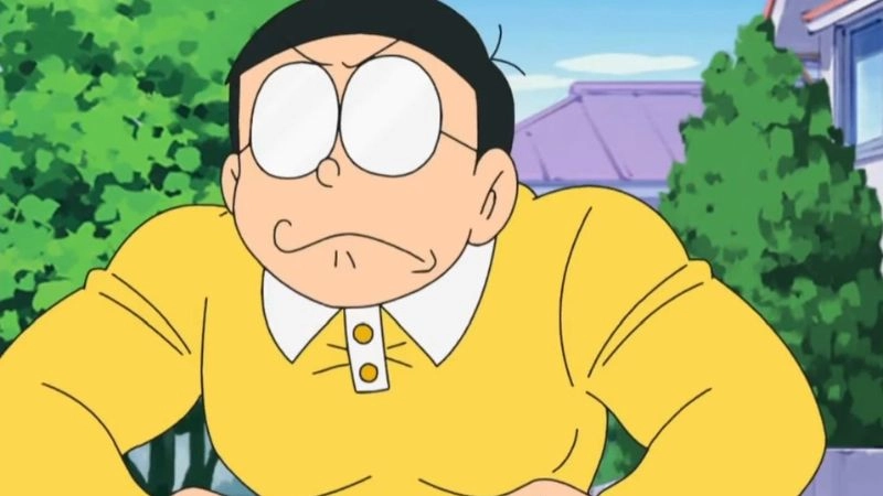 Ảnh của Nobita thể hiện rõ nét sự chân thành và dễ mến