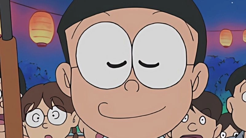 Ảnh Nobita cute là món quà dễ thương cho các fan hâm mộ
