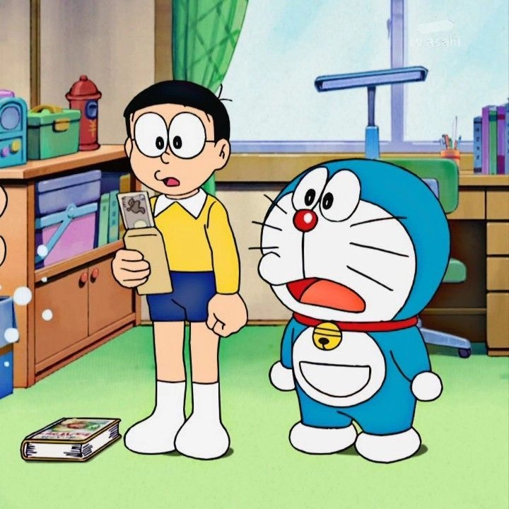 Hình ảnh Doraemon và Nobita gợi nhớ những tập phim kinh điển