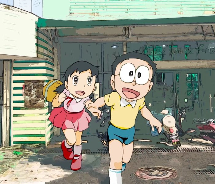 Hình Nobita và Shizuka khiến người xem xúc động vì sự gắn bó