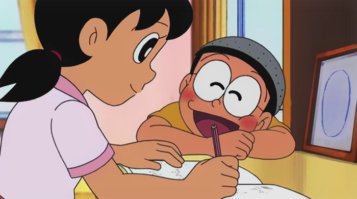 Nobita với Shizuka tạo nên câu chuyện tuổi thơ ngọt ngào