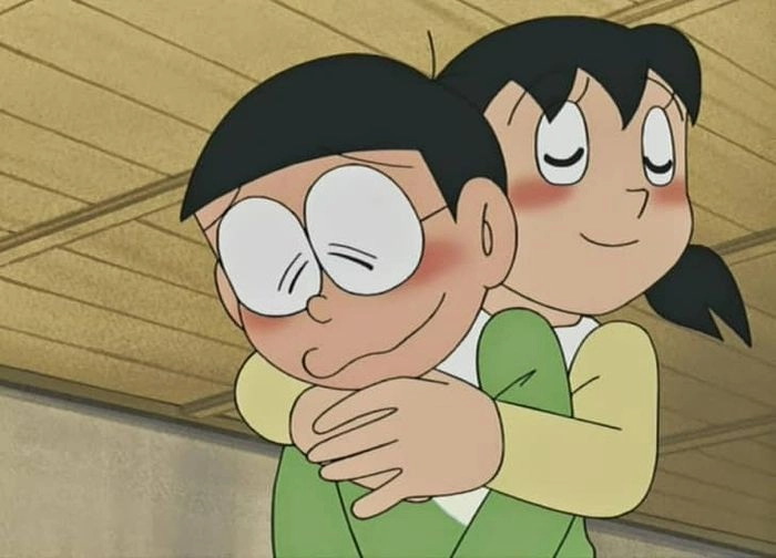 Hình ảnh Nobita và Shizuka cute khiến ai cũng phải mỉm cười
