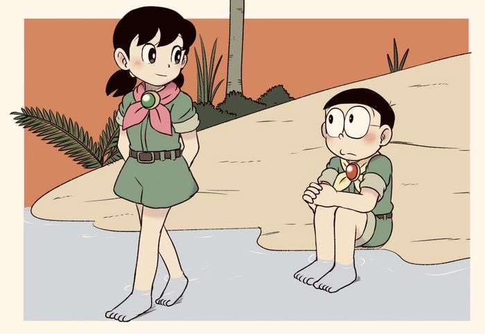 Shizuka x Nobita là biểu tượng tình yêu học trò trong anime Nhật