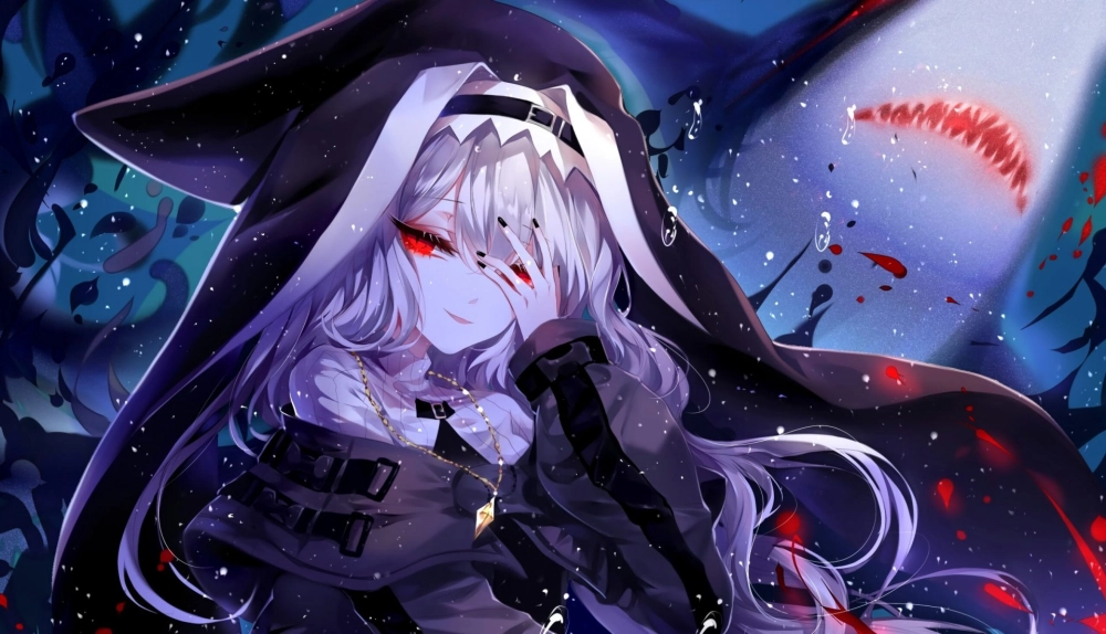 Avatar đẹp ngầu nữ che mặt anime phù hợp với phong cách mạnh mẽ