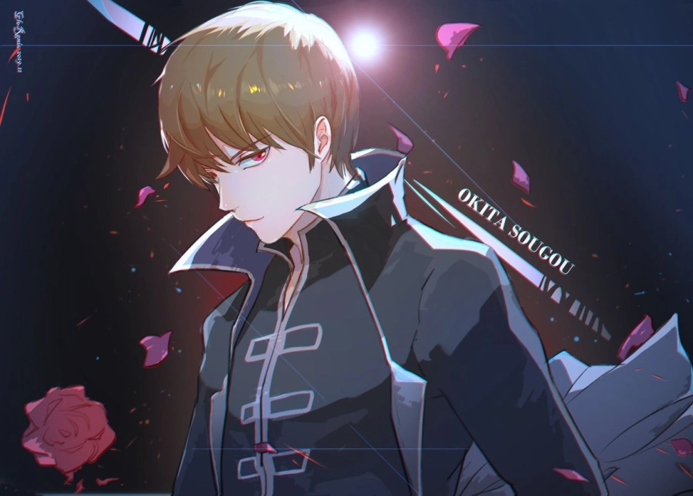 Okita Sougo sword là vũ khí gắn bó như hình với bóng
