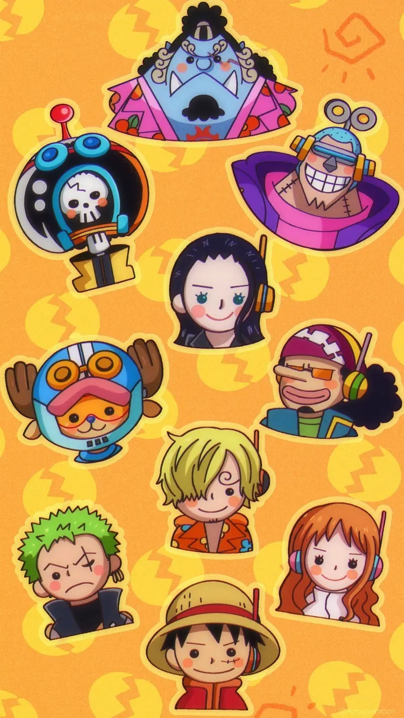 Cài ngay hình nền one piece chibi cực độc cho máy