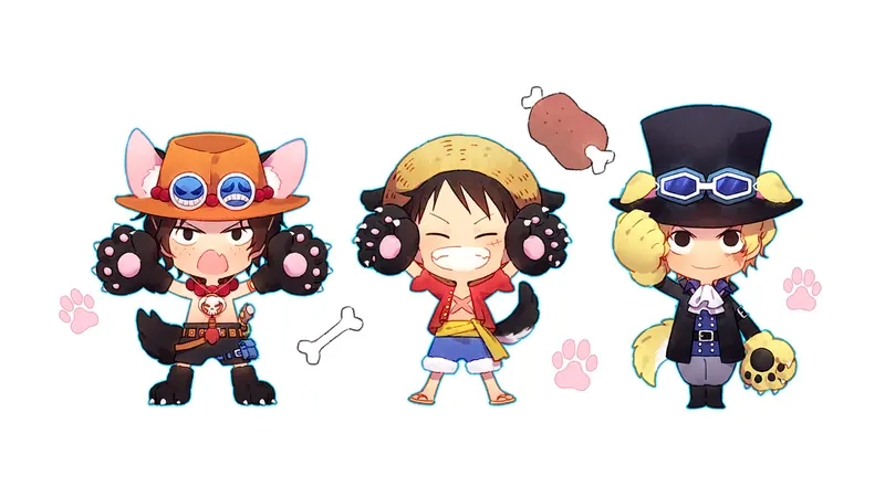 Tải bộ one piece chibi wallpaper 4k siêu nét