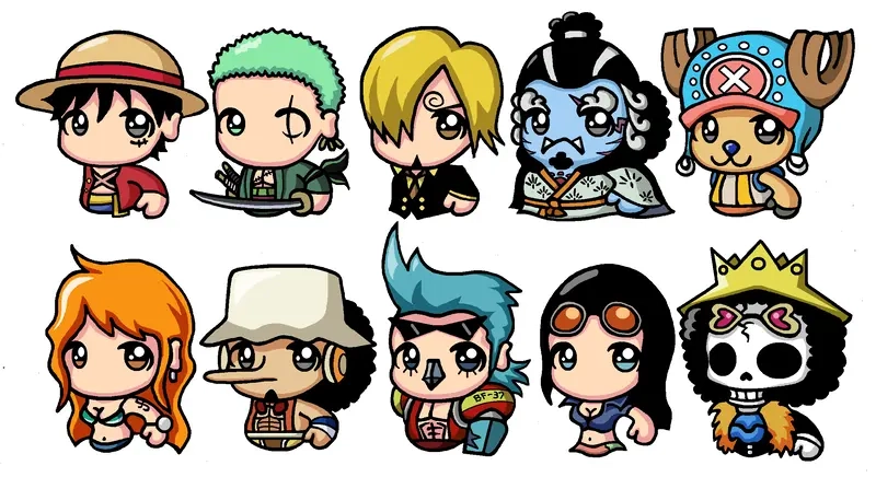 Bộ one piece chibi wallpaper hd lung linh cho desktop