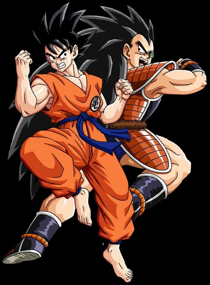 Goku and Raditz death cái chết của Raditz trong tay Goku