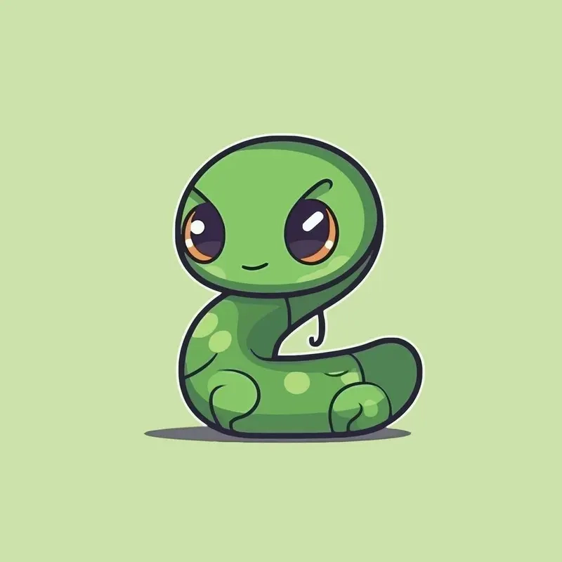 Xem ngay con rắn chibi cực dễ thương khiến bạn không thể rời mắt
