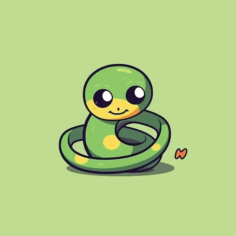 Khám phá snake rắn chibi cute đáng yêu không thể bỏ qua