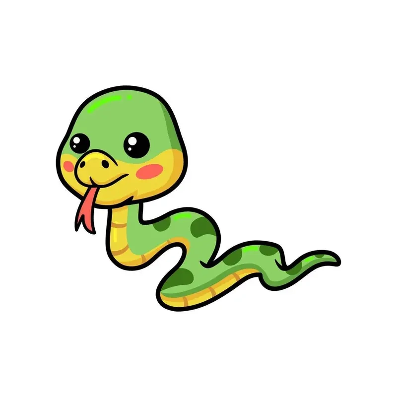 Rắn chibi tết siêu cute bạn không thể bỏ lỡ trong dịp Tết này