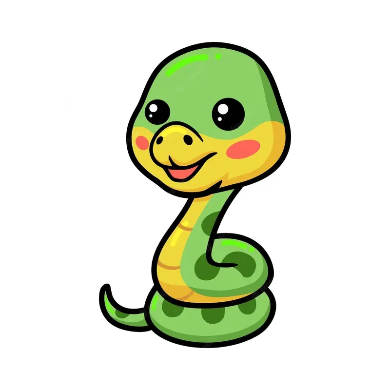 Hình nền rắn chibi cực dễ thương không thể thiếu trong bộ sưu tập