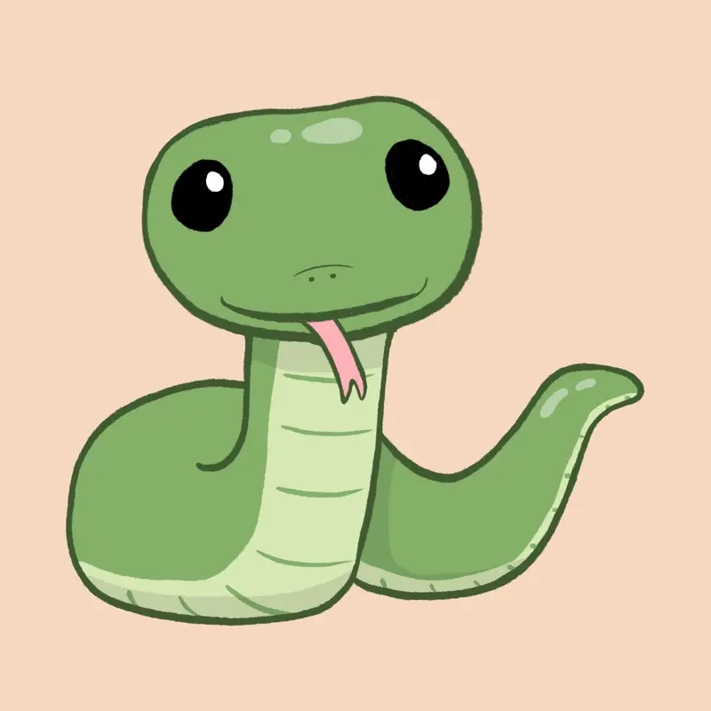 Hình rắn chibi tết cực chất giúp bạn đón xuân vui vẻ