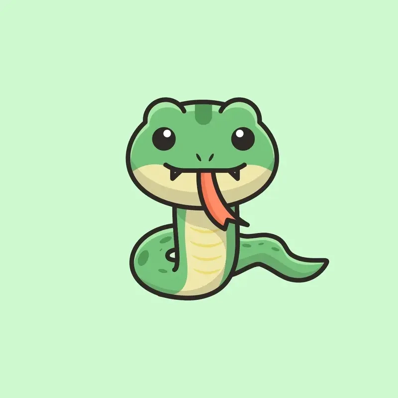 Rắn chibi cute tết siêu đáng yêu cho mùa xuân này