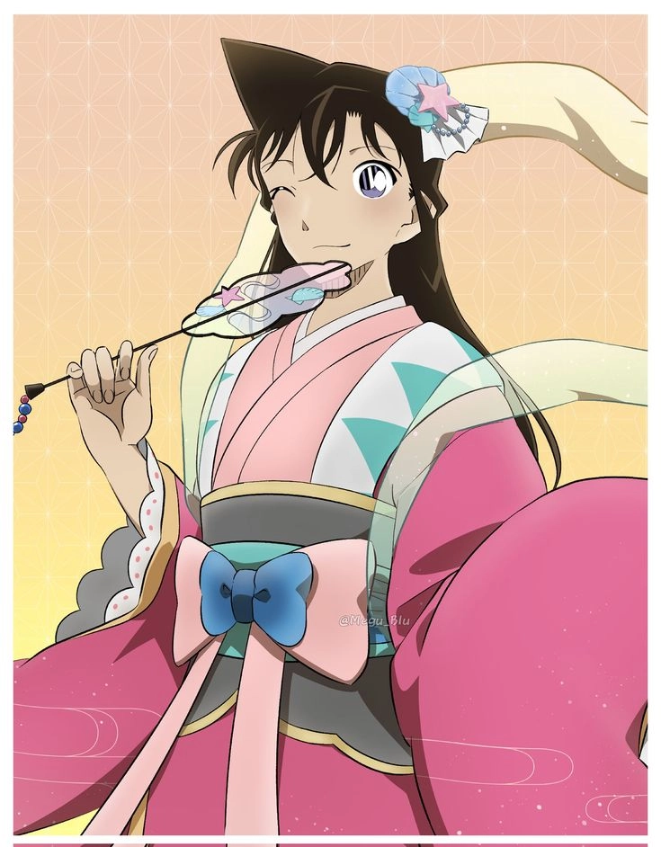 Ran Mori kimono khiến fan phải trầm trồ vì thanh thoát