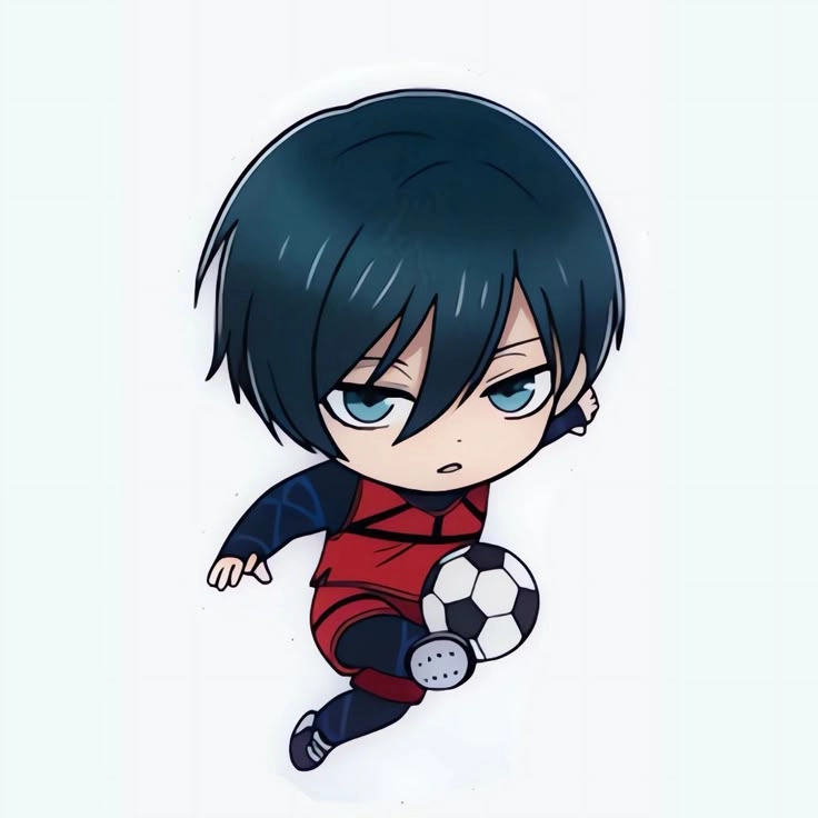 Rin Itoshi chibi cute mang đến sự dễ thương khó cưỡng từ nhân vật lạnh lùng này