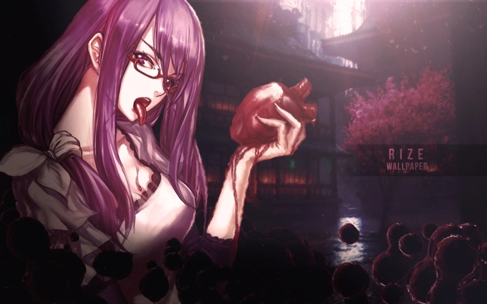 Rize Kamishiro fanart thể hiện thần thái lạnh lùng cuốn hút