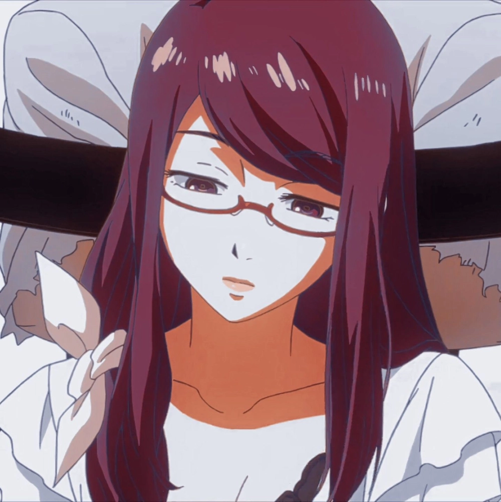 Rize Kamishiro wallpaper mang gam màu tím đầy u tối