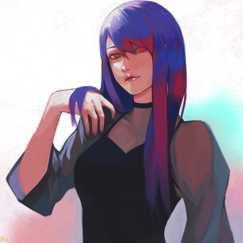 Rize Kamishiro art được vẽ với phong cách ma mị độc đáo