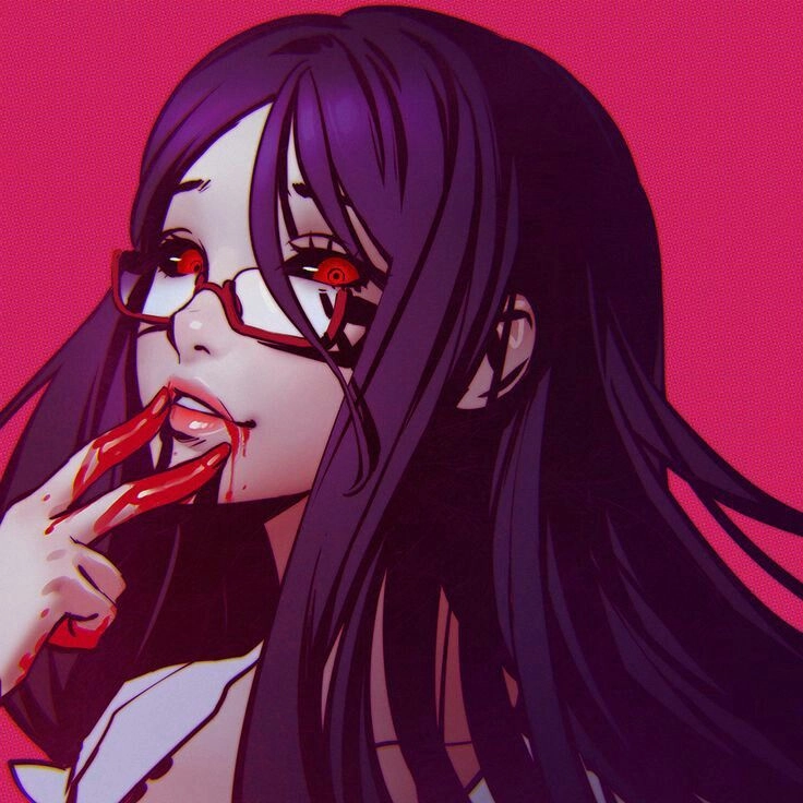 Rize Kamishiro eyes luôn mang ánh nhìn chết chóc khó đoán