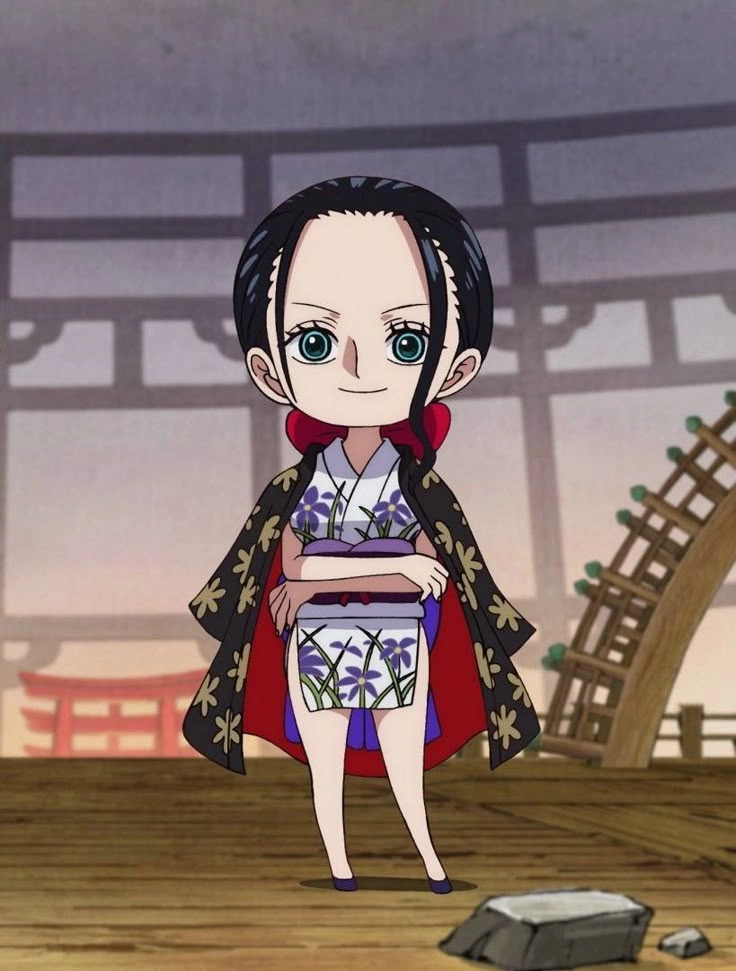 Nico Robin chibi đáng yêu nhưng vẫn giữ nét thông minh sắc sảo