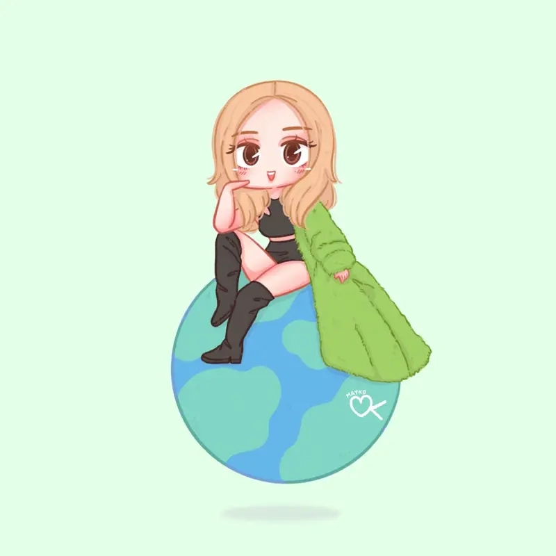 Thử ngay chibi rose siêu đáng yêu cho màn hình của bạn