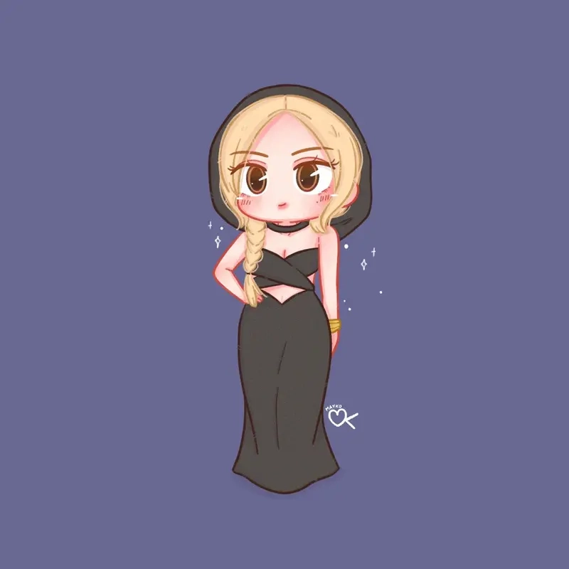 Chiêm ngưỡng blackpink rose chibi drawing siêu dễ thương