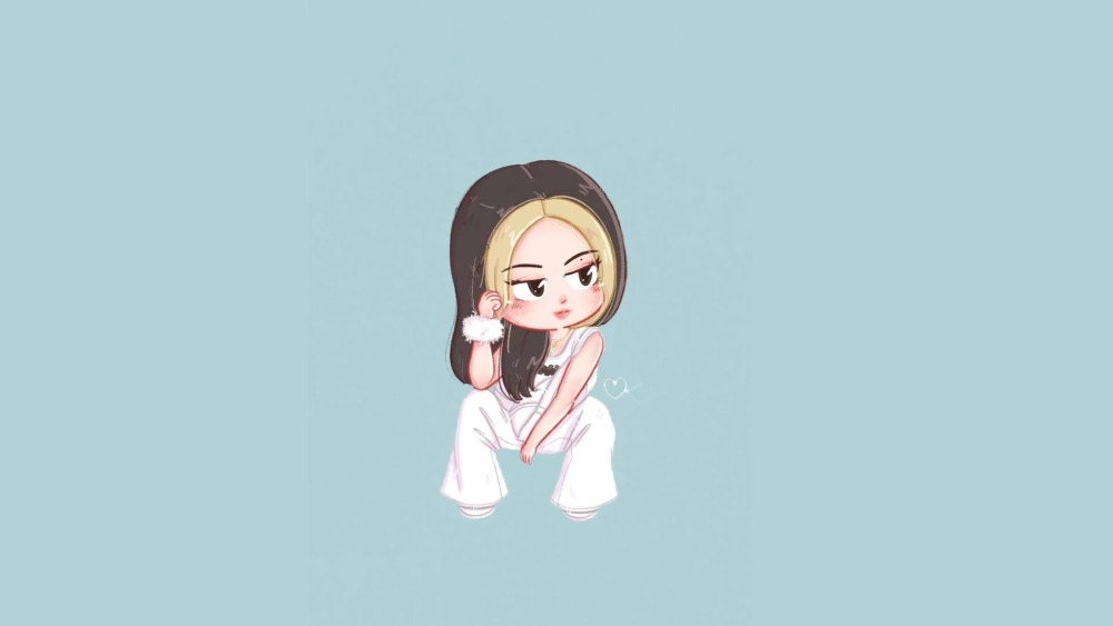 Tải ngay hình nền Rosé chibi dễ thương để làm mới thiết bị của bạn