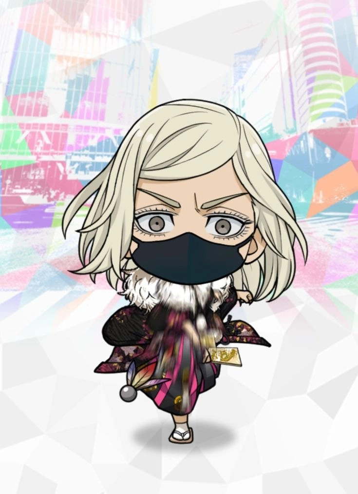 Chibi Sanzu được vẽ theo phong cách cool cute đầy ấn tượng