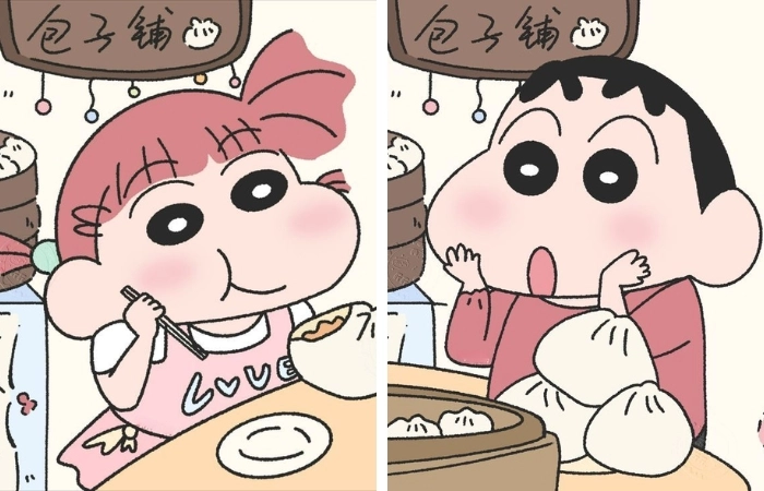 Avatar đôi hoạt hình Shin giúp bạn thể hiện sự kết nối đặc biệt
