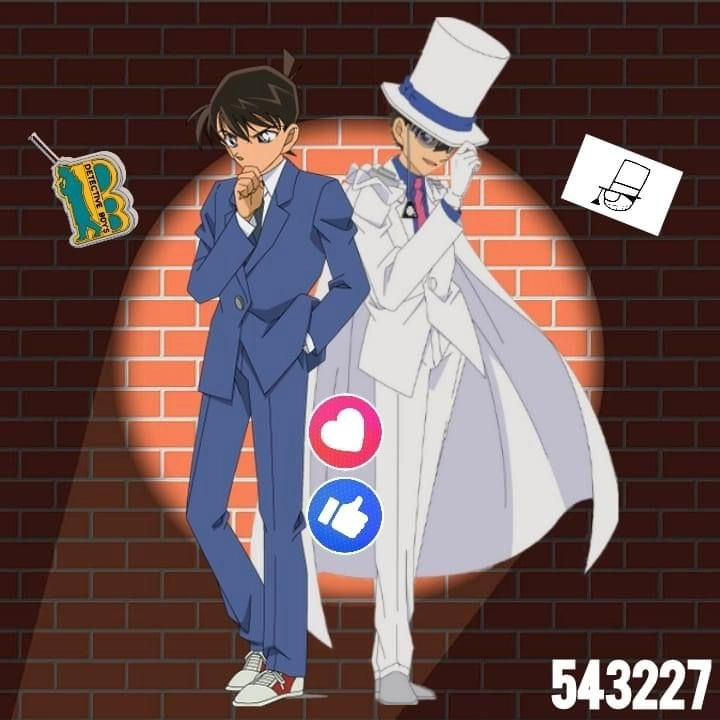 Kaito x Kudo mối quan hệ đầy bí ẩn giữa hai thám tử