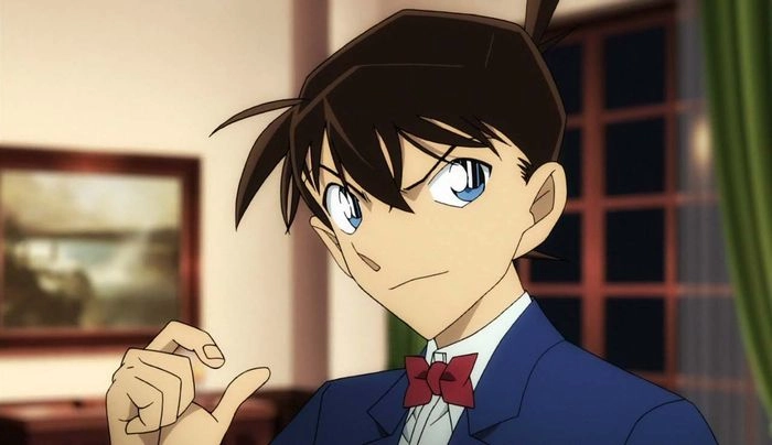 Hình ảnh Kudo Shinichi ngầu với biểu cảm lạnh lùng