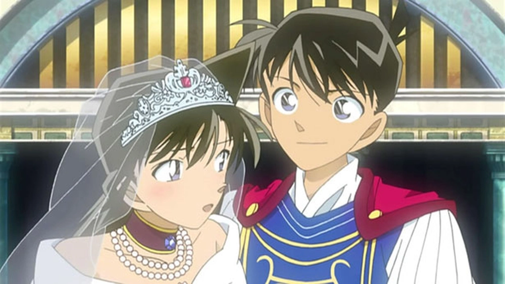 Ảnh Ran và Shinichi đẹp như poster phim tình cảm