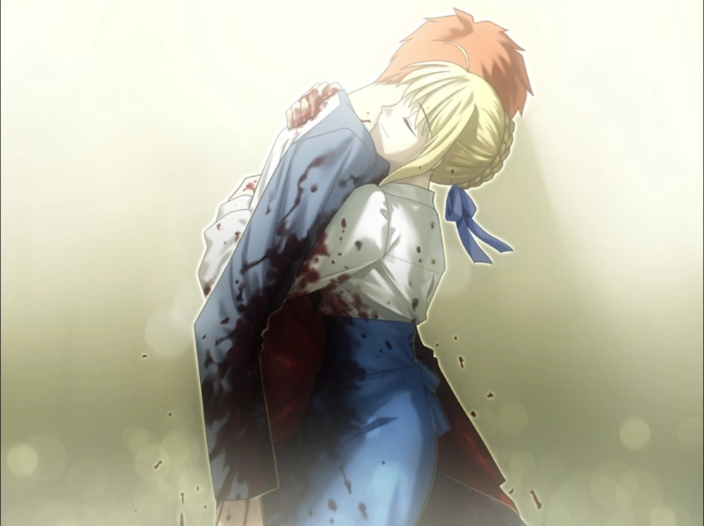 Shirou and Saber gắn bó với nhau trong từng trận chiến sinh tử