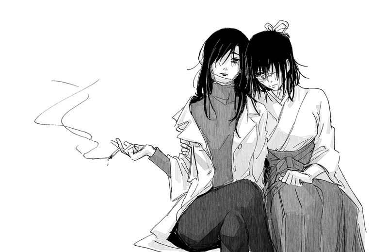 Shoko x Utahime là cặp đôi đầy ẩn ý trong Jujutsu Kaisen